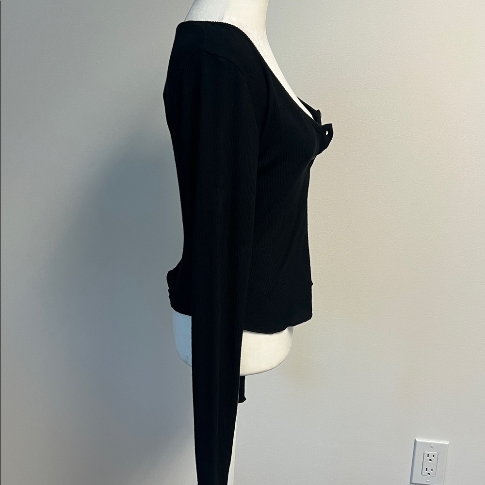 Free People Keep It Basic Layering Long Sleeve Bl… - image 3